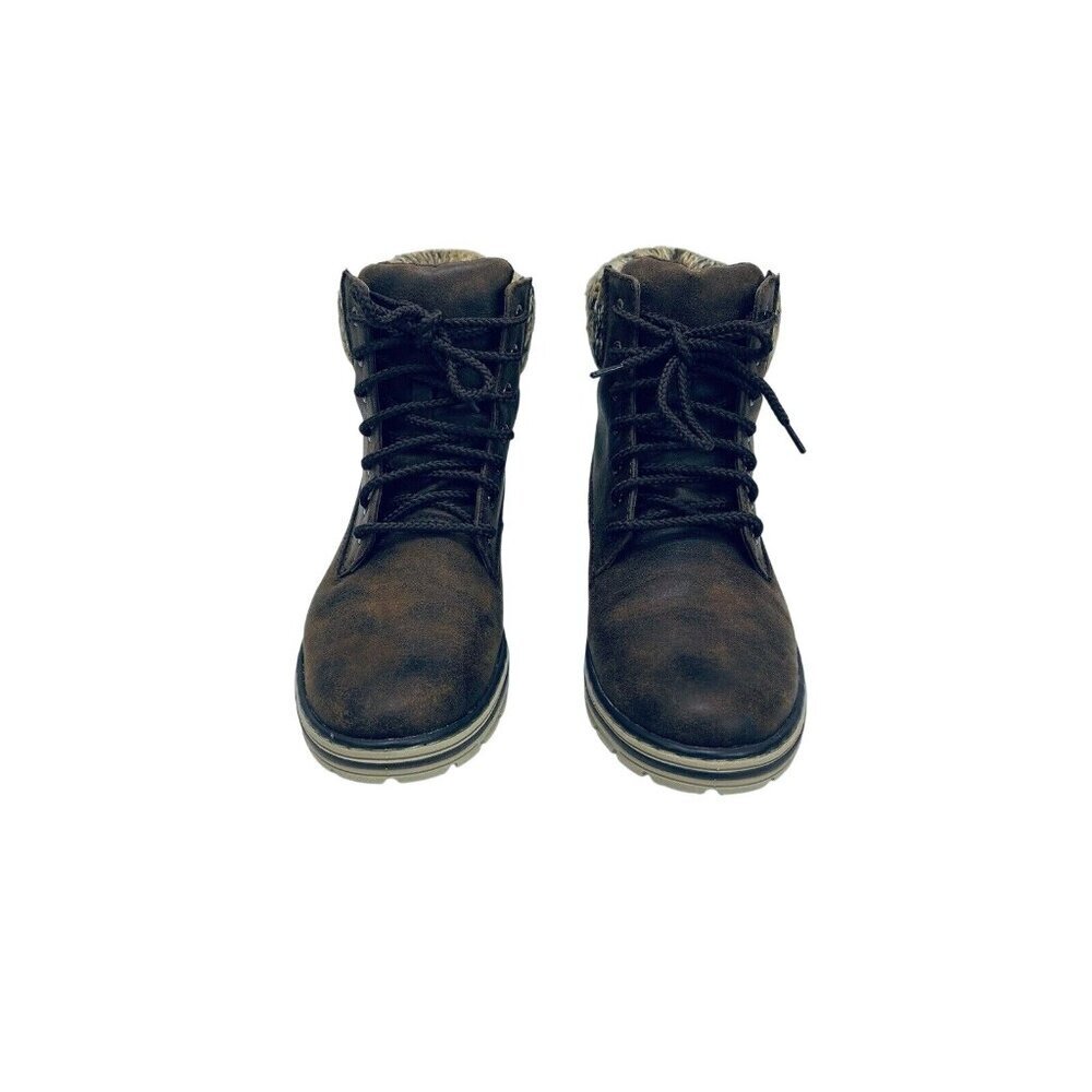 Cliffs by White Mountain Women’s Lace up Hiker Style Bootie Brown Leather Sz 6.5 - Picture 3 of 11